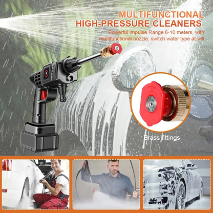 Wireless Car Washer Gun (Double Battery Included)