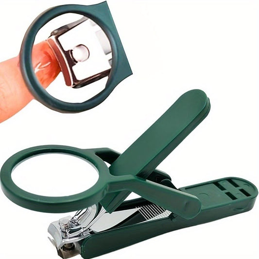 LED Magnifying Nail Clipper | Nail Cutter with Built-in Magnifier & Light for Easy Precision Grooming